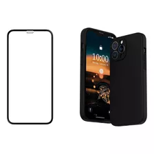 Carcasa + Lamina Para iPhone Todos Los Modelos Silicona Slim