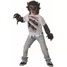 Disfraz Para Niño Hombre Lobo- Halloween Talla Large (10)