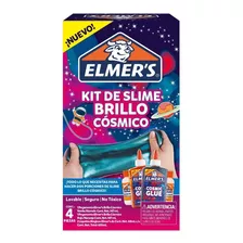 Kit Elmers Slime Brillo Cosmico - 4 Piezas Manualdades Arte