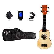 Ukelele Soprano Dy Uk Músicos Profesionales + Colores + Afinador Clip + Funda + Envío Gratis