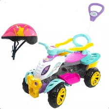 Carrinho De Passeio Infantil Empurrador Pedal Haste+ Brinde 