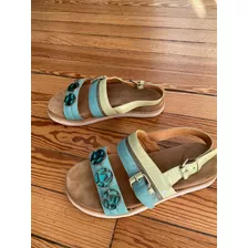 Sandalias Jazmin Chebar N 38 Colores Pastel