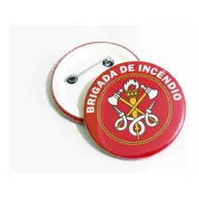 10 Bottons Brigada De Incêndio 4,5cm Boton Button Brigadista