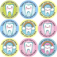 Planilla De Stickers Dientes 28cm Aprox