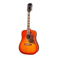 EpiPhone Hummingbird 12 Cuerdas, Aged Cherry Sunburst Gloss