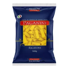 Macarrão De Sêmola Grano Duro Rigatoni Paganini Pacote 500g