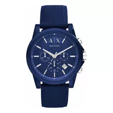 Reloj Armani Exchange Ax1327 Silicona Azul Active De Hombre