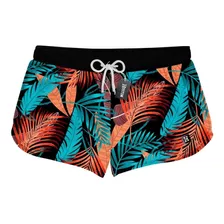 Short Praia Feminino Floral Estampado 0067