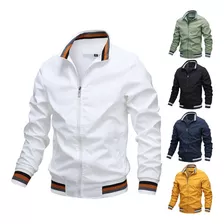 Chaqueta Casual De Hombre Con Forro Polar Y Algodón.