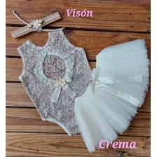 Conjunto Props Body, Vincha Y Tutu Para Un Año