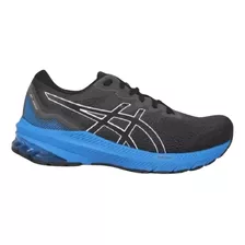 Asics Gt 1000 Tênis Black Electric Blue Corrida 