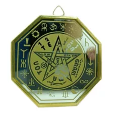 Espejo Octagonal Tetragramaton 12 Cm Con Marco 