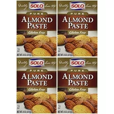 Pasta De Almendras Solo, Paquetes De 8 Onzas (paquete De 4)