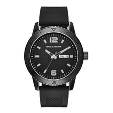 Skechers Mens Sr5000 Analog Display Quartz Black Watch