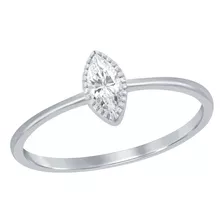 Ring Classic W-2744-6 De Plata De Ley Para Mujer, Marquesa C