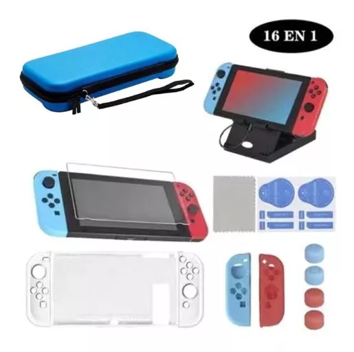 Kit De Protección De Caja Para Nintendo Switch 16 En 1