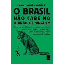 O Brasil Não Cabe No Quintal De Ninguém: Bastidores Da Vida De Um Economista Brasileiro No Fmi E Nos Brics E Outros Textos Sobre Nacionalismo E Nosso Complexo De Vira-lata, De Batista Jr., Paulo Nogue