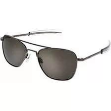 Gafas De Sol - Randolph Usa | Gunmetal Classic Aviator Sungl