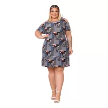 Vestido Liganete Plus Size Soltinho Barato Confortável