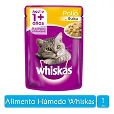Whiskas Alimento Húmedo Para Gato Adulto Pollo 85g X1 Sobre