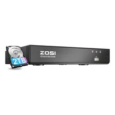 Sistema Nvr Poe De 8 Canales Zosi 4k (16 Canales Ampliable) 