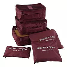 Organizador De Mala Para Viagem Kit 6 Peças Necessaire Bolsa