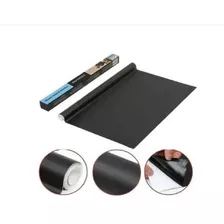Papel Pizarra Adhesiva Negra + Tizas De Colores