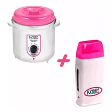 Termocera 400g T.rosa Panela Aquecedora De Cera + Roll On