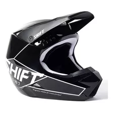 Casco Para Moto Shift Racing Whit Talla Xl Color Negro