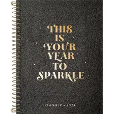 Planner Espiral Ejecutivo Shine Negro M7