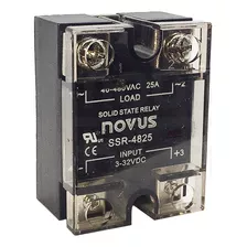 Rele De Estado Solido Ssr Novus 25a 3-32vdc Saída 40-480vac