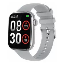 Smartwatch Colmi P Series P45 1.81 Caja De Aleación De Zinc Plata, Malla Gris De Silicona