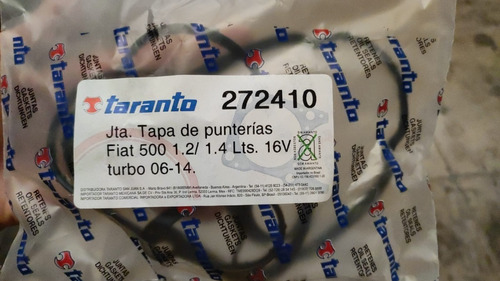 Junta Tapa De Punteras Fiat 500 1.2/1.4 Lts 16v Turbo 06-14 Foto 5