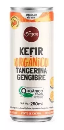 Kefir Orgânico Tangerina E Gengibre 250ml Organ