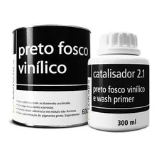 Preto Fosco Vinílico 600ml C/catalisador 2.1 Maxi Rubber 