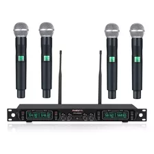 Sistema De Micrófonos Phenyx Pro Inalámbrico , 4 Canales Uhf