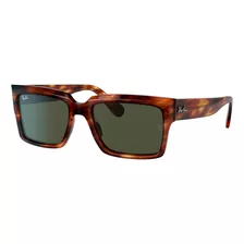 Óculos De Sol Ray-ban Inverness Standard Armação De Acetato Cor Polished Tortoise, Lente Green Clássica, Haste Polished Tortoise De Acetato - Rb2191