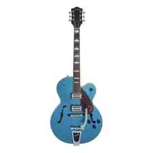 Guitarra Elétrica Gretsch Streamliner G2420t Hollow Body De Bordo Riviera Blue Brilhante Com Diapasão De Laurel