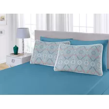 Lençol De Cama Casal Queen Size 3 Peças (2 Fronha + Lençol)