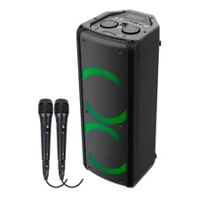 Alto-falante Bluetooth Preta Pulse Sp504 Com 02 Microfones