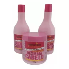 Kit Maycrene Desmaia Cabelo Shampoo + Condicionador+ Máscara