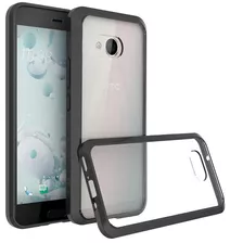 Case Duro Transparente Con Borde Anti Caidas Para Htc U11