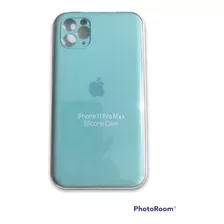 Silicon Case Para iPhone 11 Pro Max Con Mica De Cristal 9h