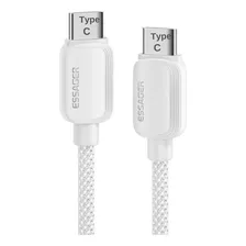 Cable Tipo C Essager Carga Rapida 100w Para iPhone 15/ Macbook/ Samsung/ Huawei/ Dell/ Hp/ Lenovo - 1 Metro