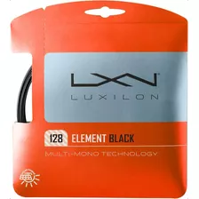 Luxilon Element 130 Cordaje De Tenis - Juego, Negro