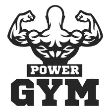 Vinilo Decorativo Power Gym 56 X 60 Cms