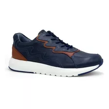 Zapato Casual De Hombre Conters Ja23-zc135 Azul