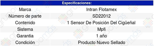 Sensor Cigueal Ckp Pontiac Sunbird 2.0l L4 92-94 Intran Foto 3