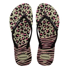 Sandalias Havaianas Slim Animal Mix Negro/gris