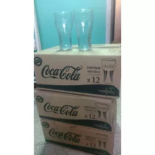 Vasos Coca-cola Por 12 Unidades Vintage Con Relieve